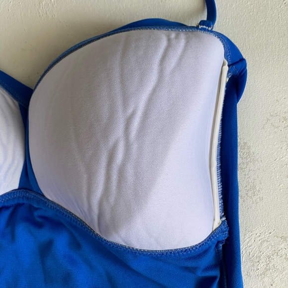 Kenneth Cole Reaction Halter/Strapless Swim Dress in Cobalt Blue Size 10 - Picture 8 of 10